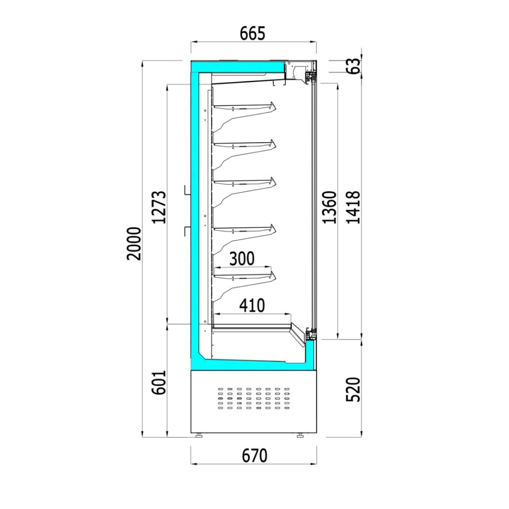 Oslo Refrigerated Display Case