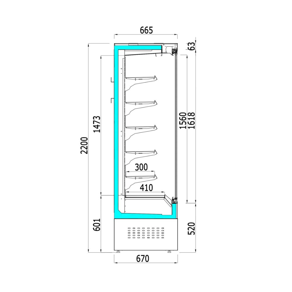 Oslo Refrigerated Display Case