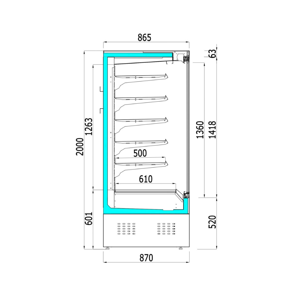 Oslo Refrigerated Display Case