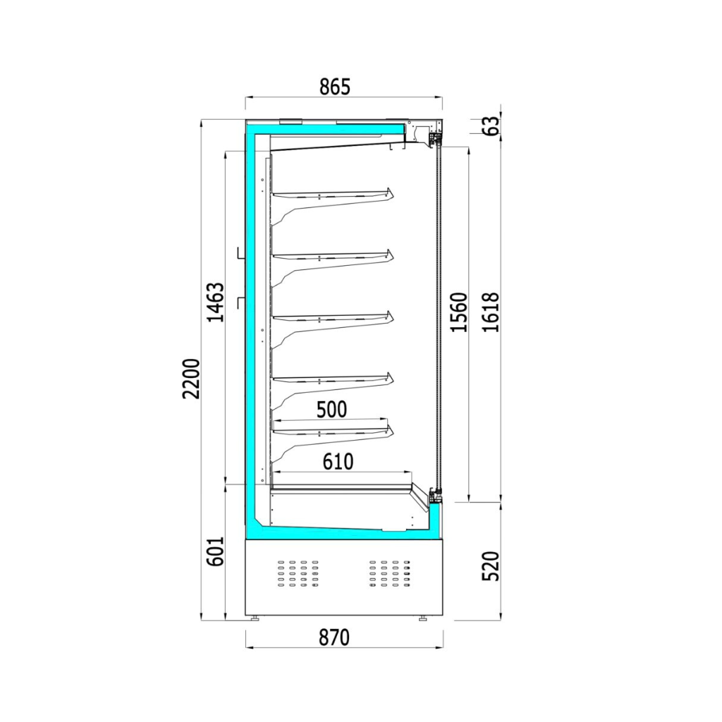 Oslo Refrigerated Display Case