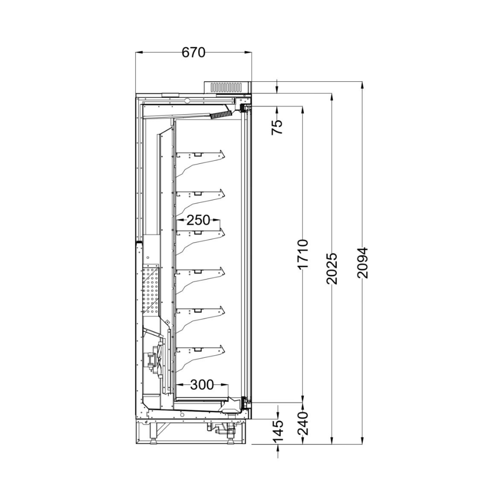 Wolf Refrigerated Display Case
