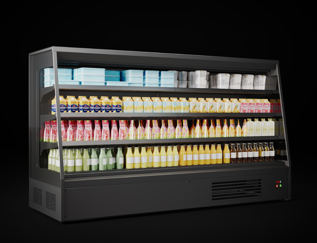 Oslo VSV Semi-Vertical Refrigerated Display Case