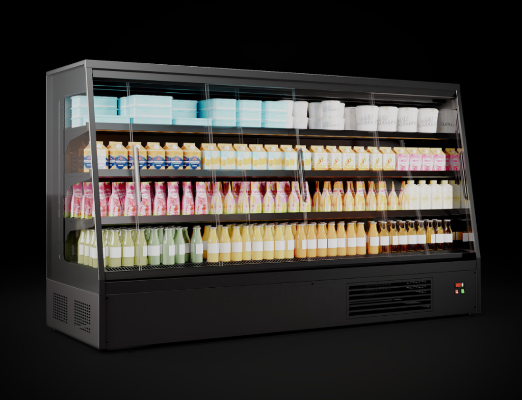 Oslo VSV Semi-Vertical Refrigerated Display Case