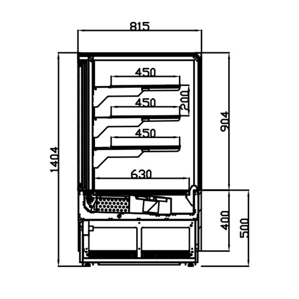Kristal Horizontal Refrigerated Display Case