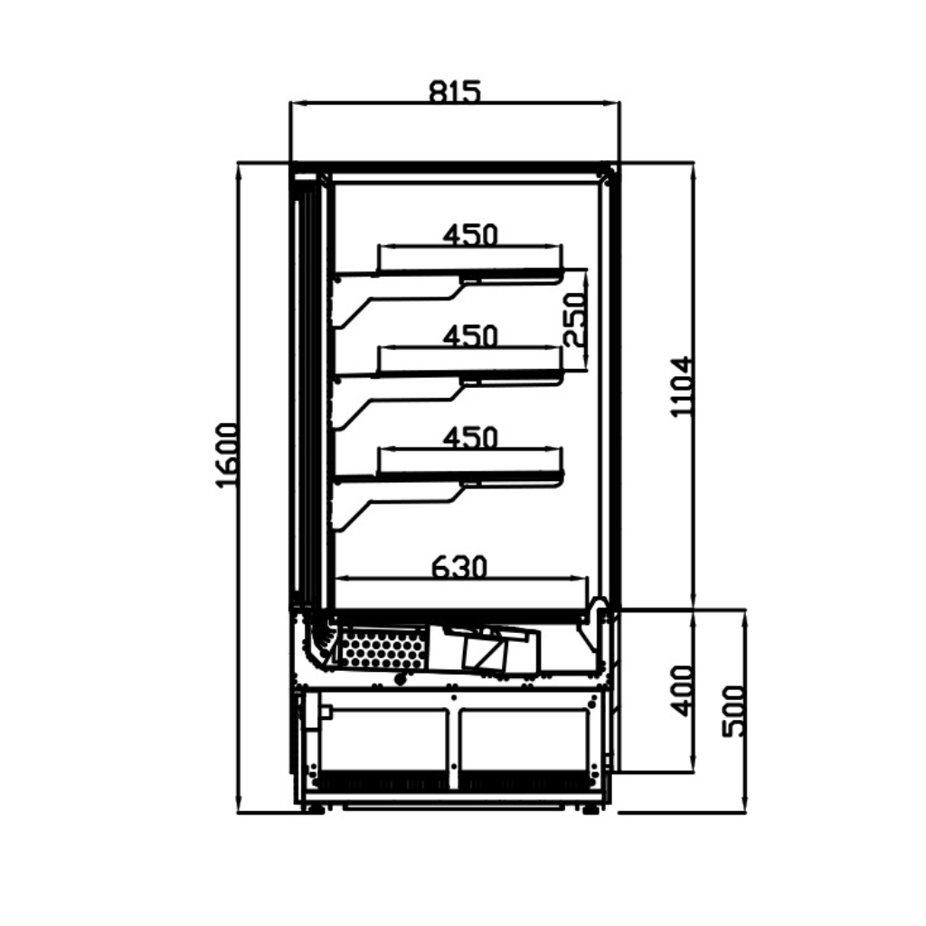 Kristal Horizontal Refrigerated Display Case