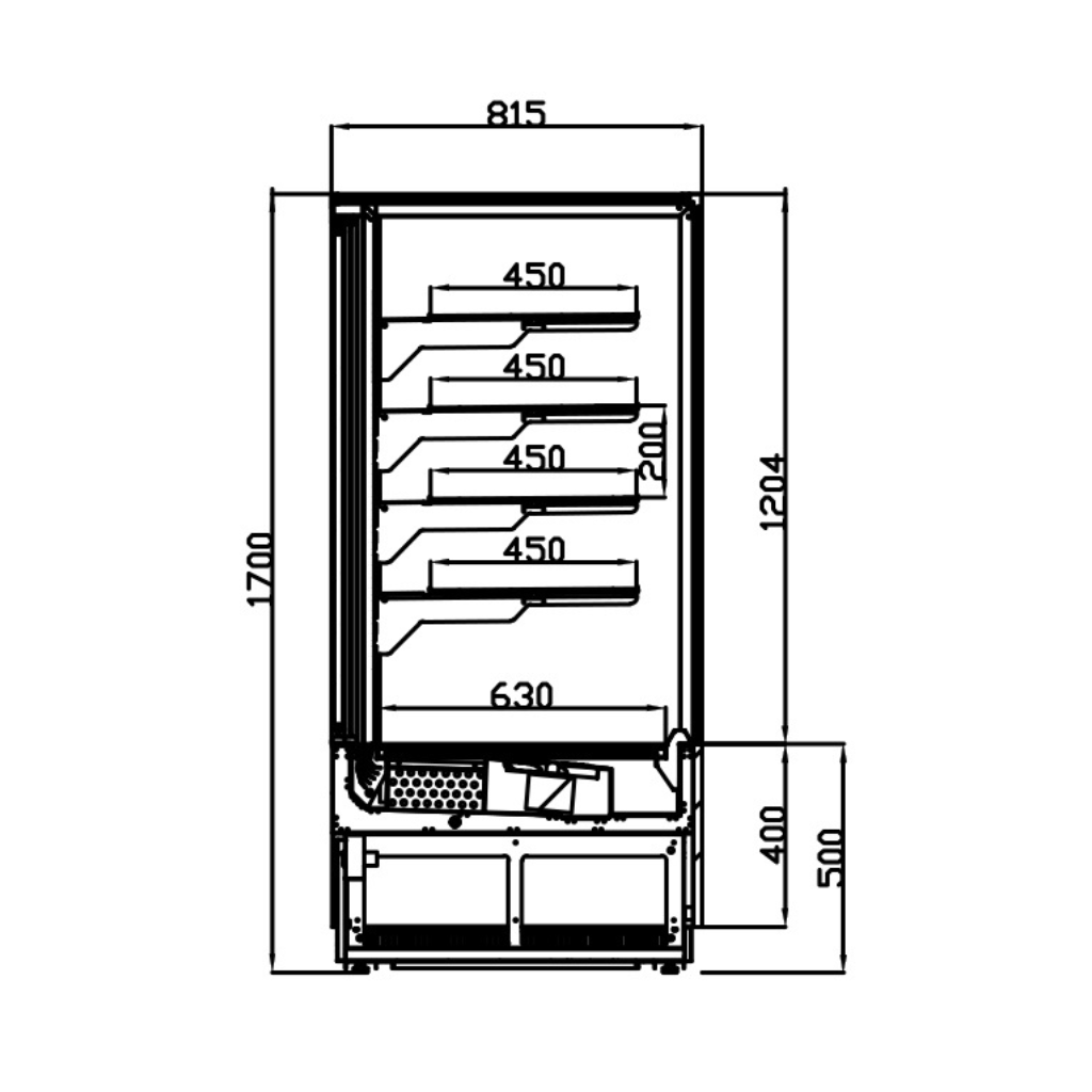 Kristal Horizontal Refrigerated Display Case