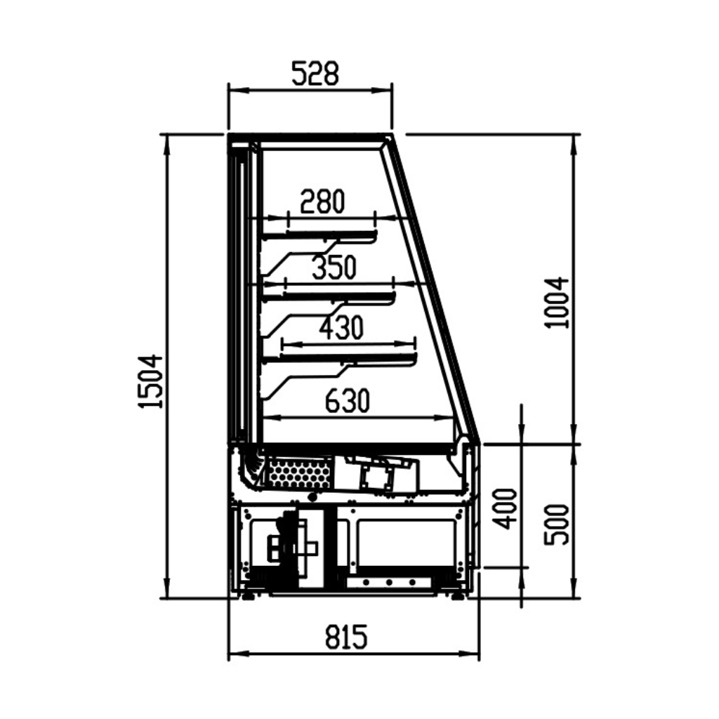 Kristal Italic Horizontal Refrigerated Display Case