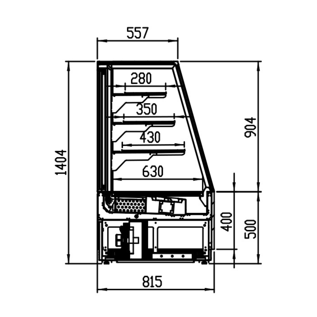 Kristal Italic Horizontal Refrigerated Display Case
