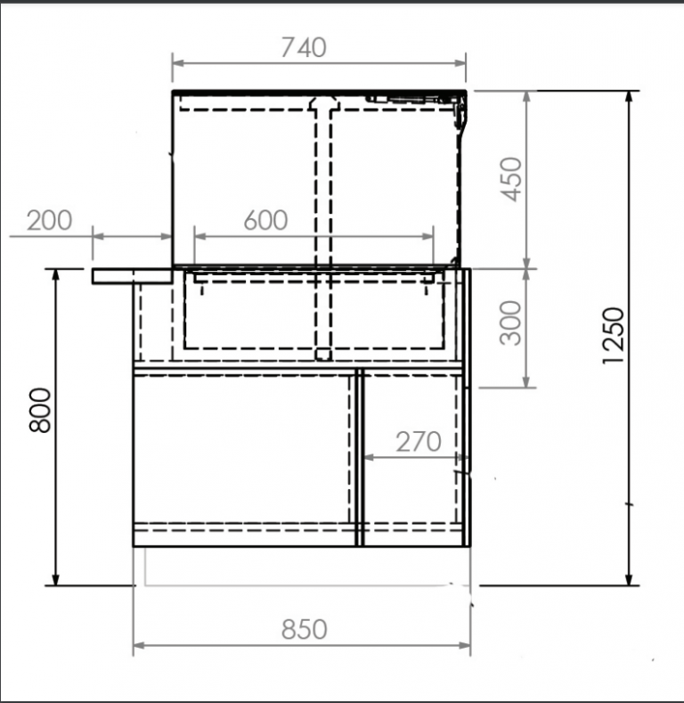 Matalj Horizontal Refrigerated Display Case