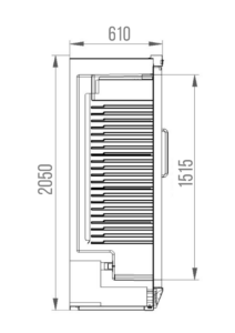 Oslo-U Positive 1 Vertical Refrigerated Cabinet