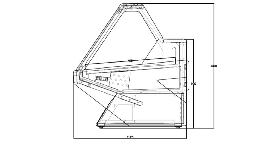 Angela Horizontal Refrigerated Display Case